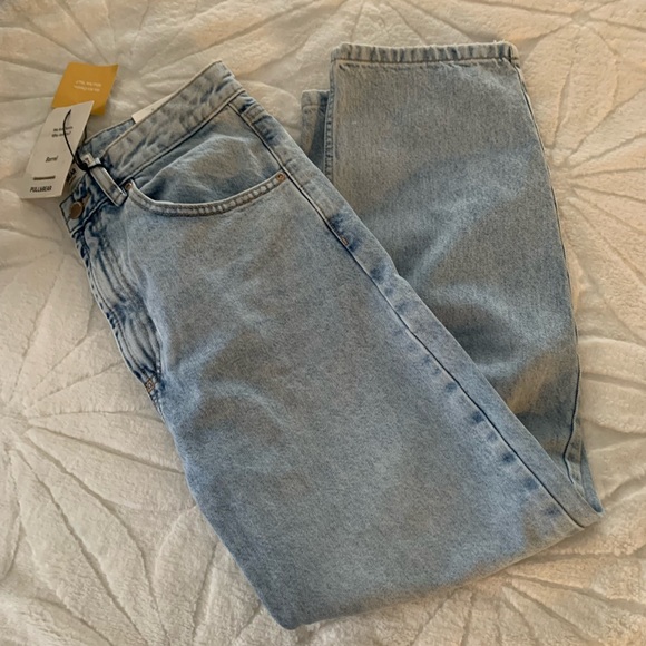 PULL &BEAR JEANS NWT Mid-waist barrel jeans SIZE6 - Picture 9 of 11
